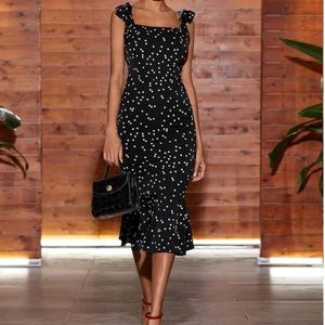 Polka Dot Fishtail Dress